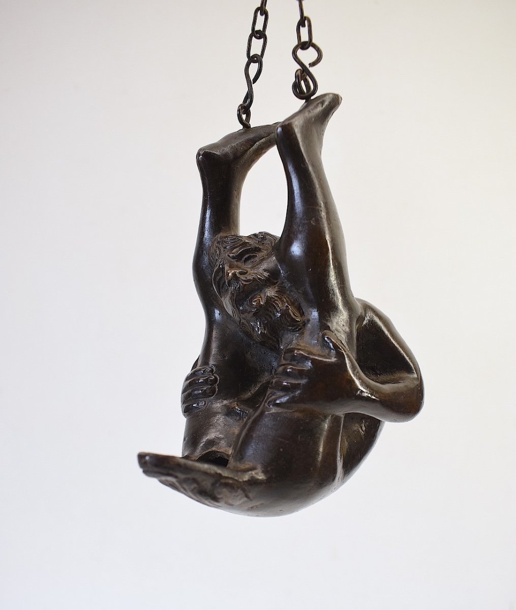 Erotic Curiosity Bronze Oil Lamp Bacchus Dionysus Padua Italy Ref687-photo-8