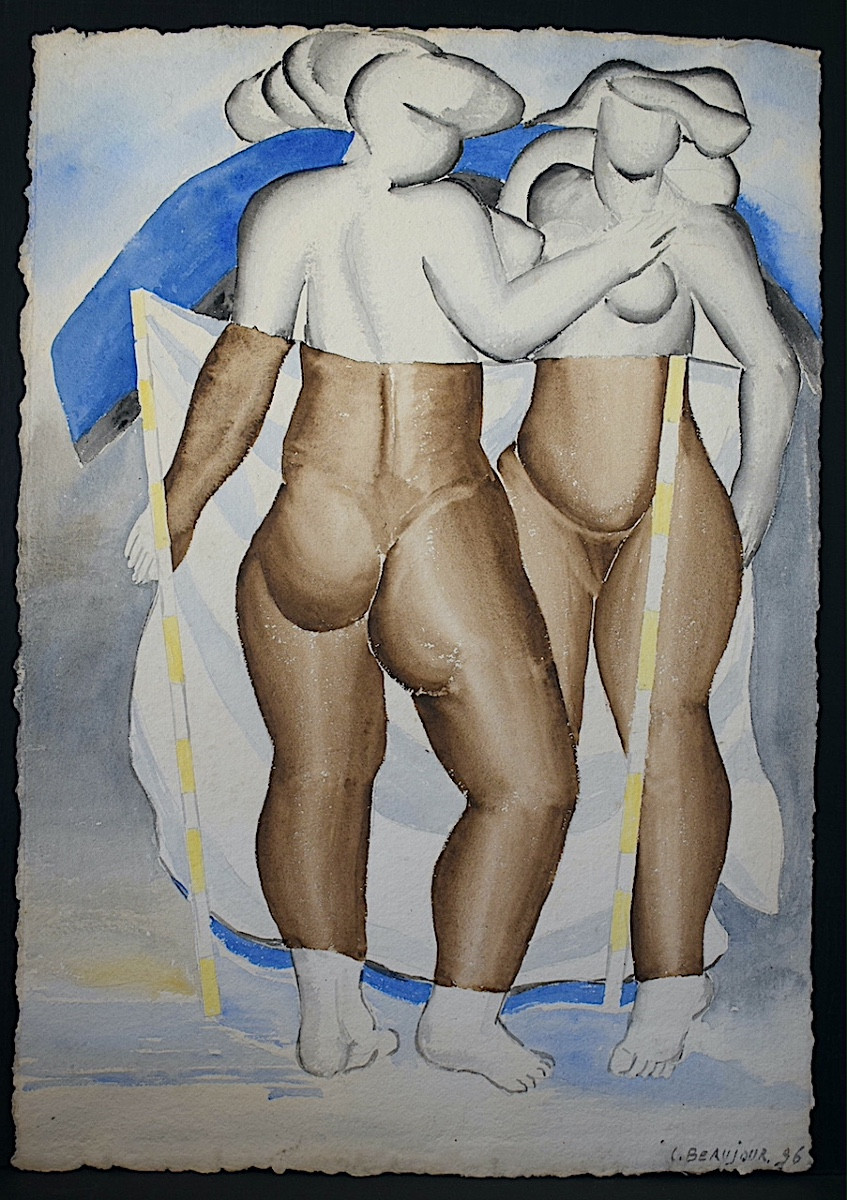 Claude Beaujour Erotic Female Nudes 1996 XXth Rt935-photo-3