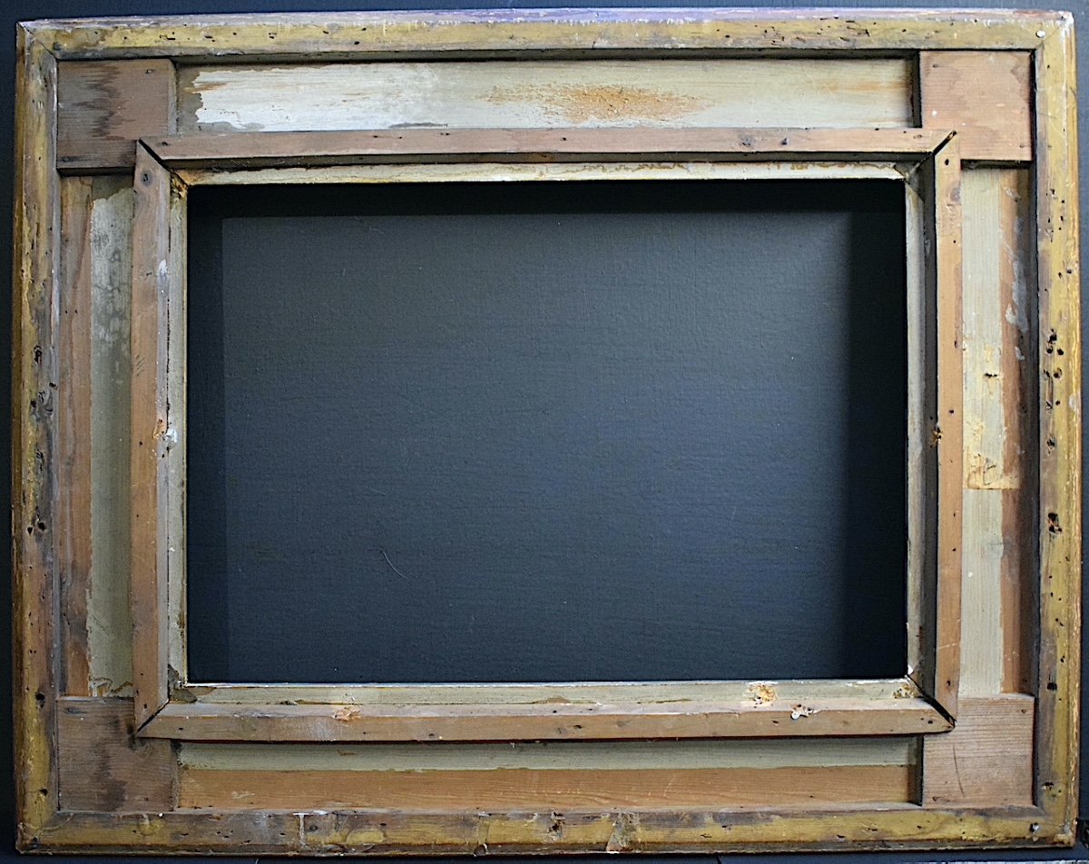 Cadre XIX ème à Canaux Feuillure  56,5 x 40 cm Frame Ref C1135-photo-2