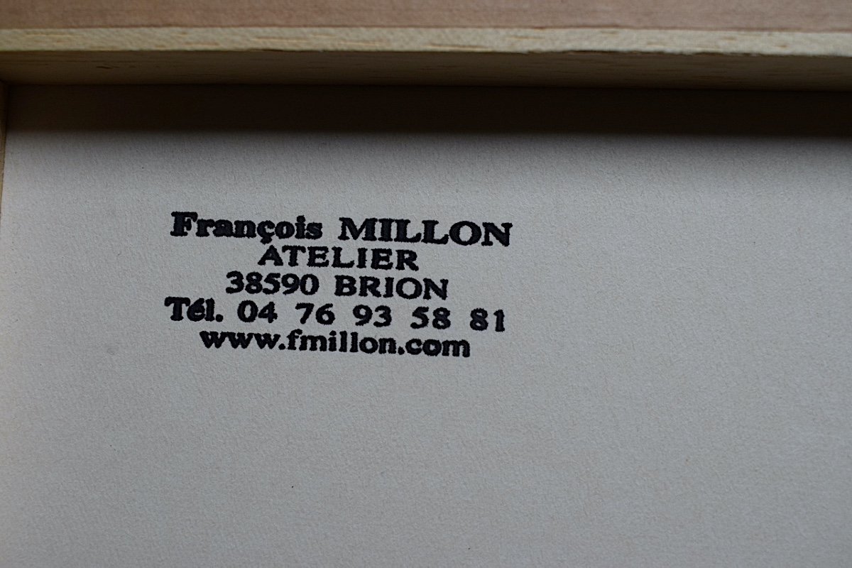 FRANÇOIS MILLON Abstrait Art Singulier XX ème RT966-photo-4