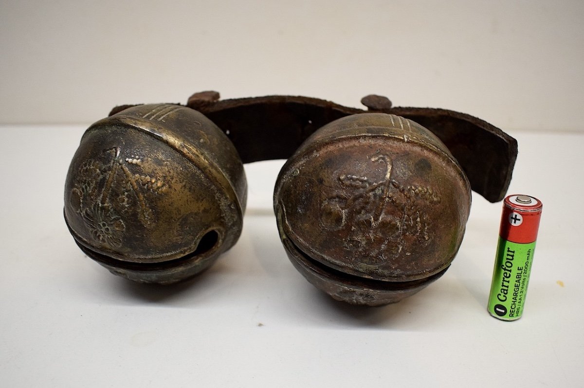 Gautier & Montserret Pair Of Bronze Bells For Driving Horses Provence Bell Ref744-photo-3