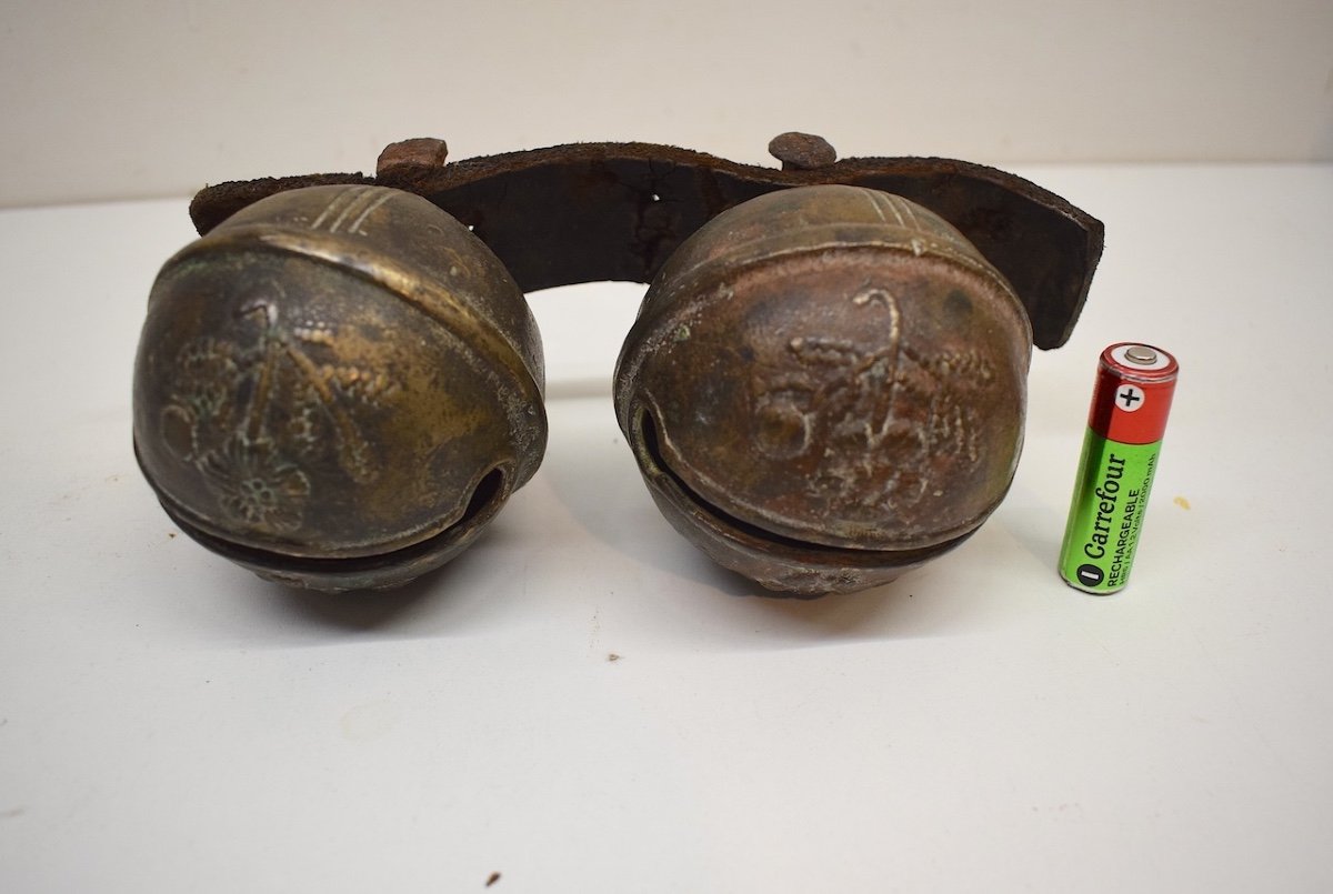 Gautier & Montserret Pair Of Bronze Bells For Driving Horses Provence Bell Ref744-photo-4