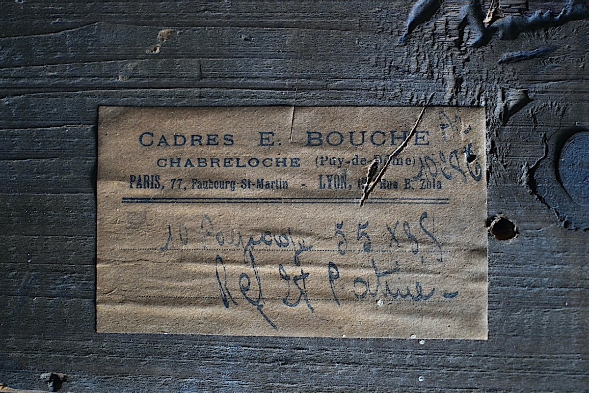 Cadre Estampillé E  BOUCHE Montparnasse Feuillure 55 x 38 cm Format 10P Frame Ref C1146-photo-3