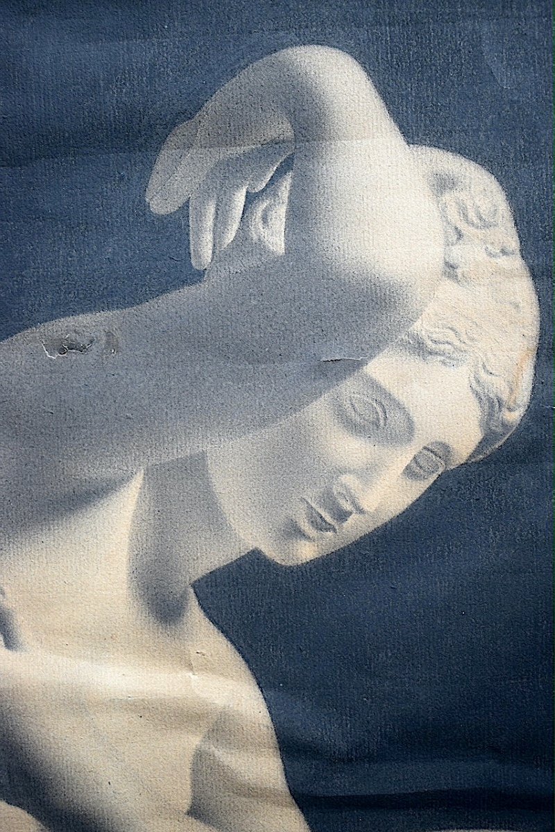Drawing Aphrodite Crouching By Antoine Martin Early 19th Century Rt983-photo-2