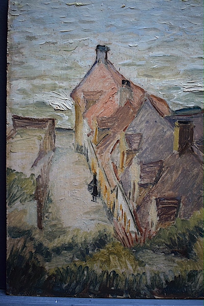 ROBERT GUILBERT  Paysage Marine Normandie Bretagne  Post Impressionniste XX RT985-photo-3