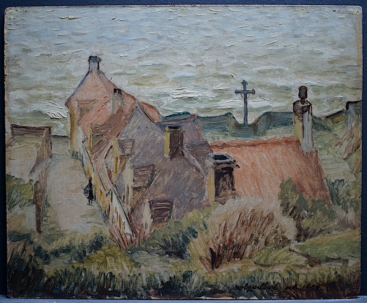 ROBERT GUILBERT  Paysage Marine Normandie Bretagne  Post Impressionniste XX RT985