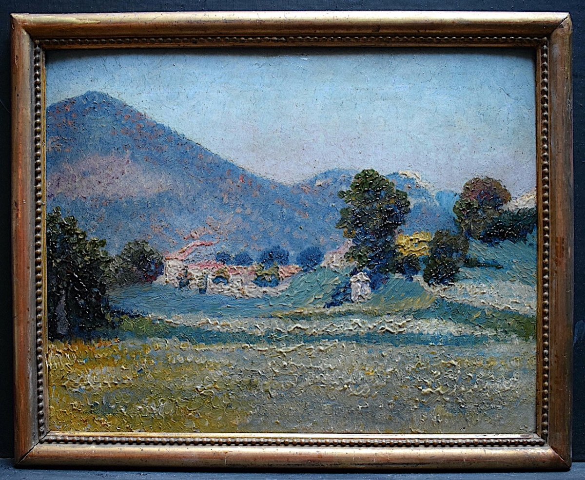 Provençal Landscape Provence Impressionist Unsigned Early 20th Century Rt1021