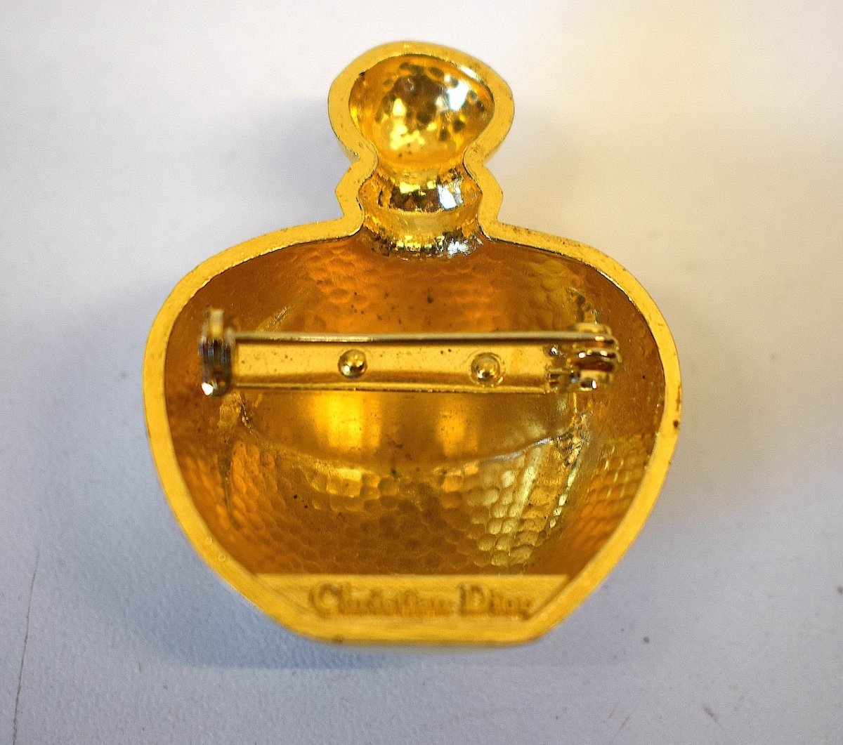 Christian Dior Brooch Jewel Gold Metal Poison Perfume Ref783-photo-1