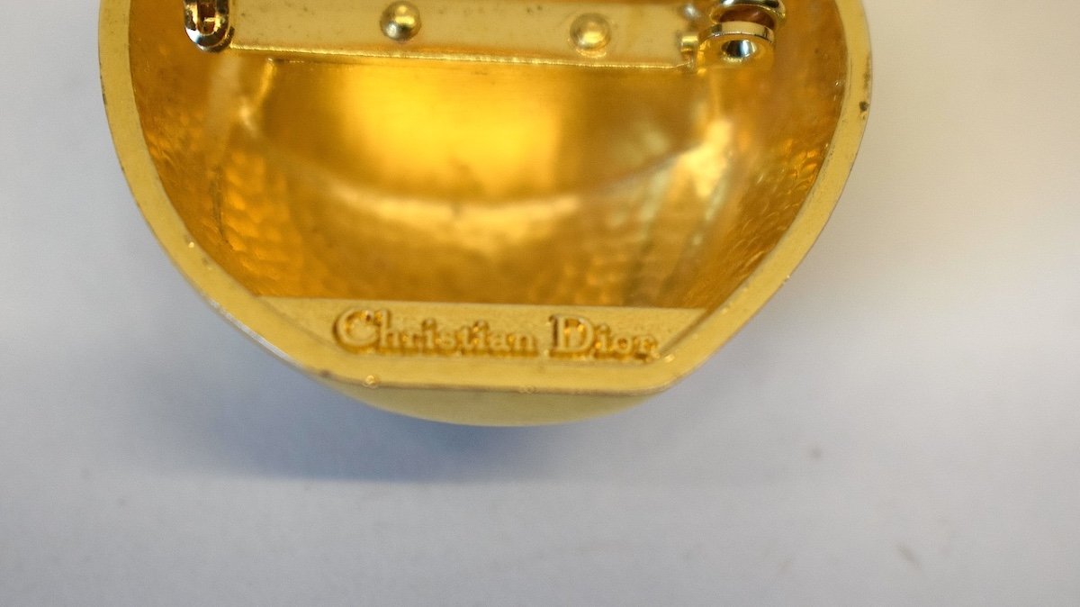 Christian Dior Brooch Jewel Gold Metal Poison Perfume Ref783-photo-2