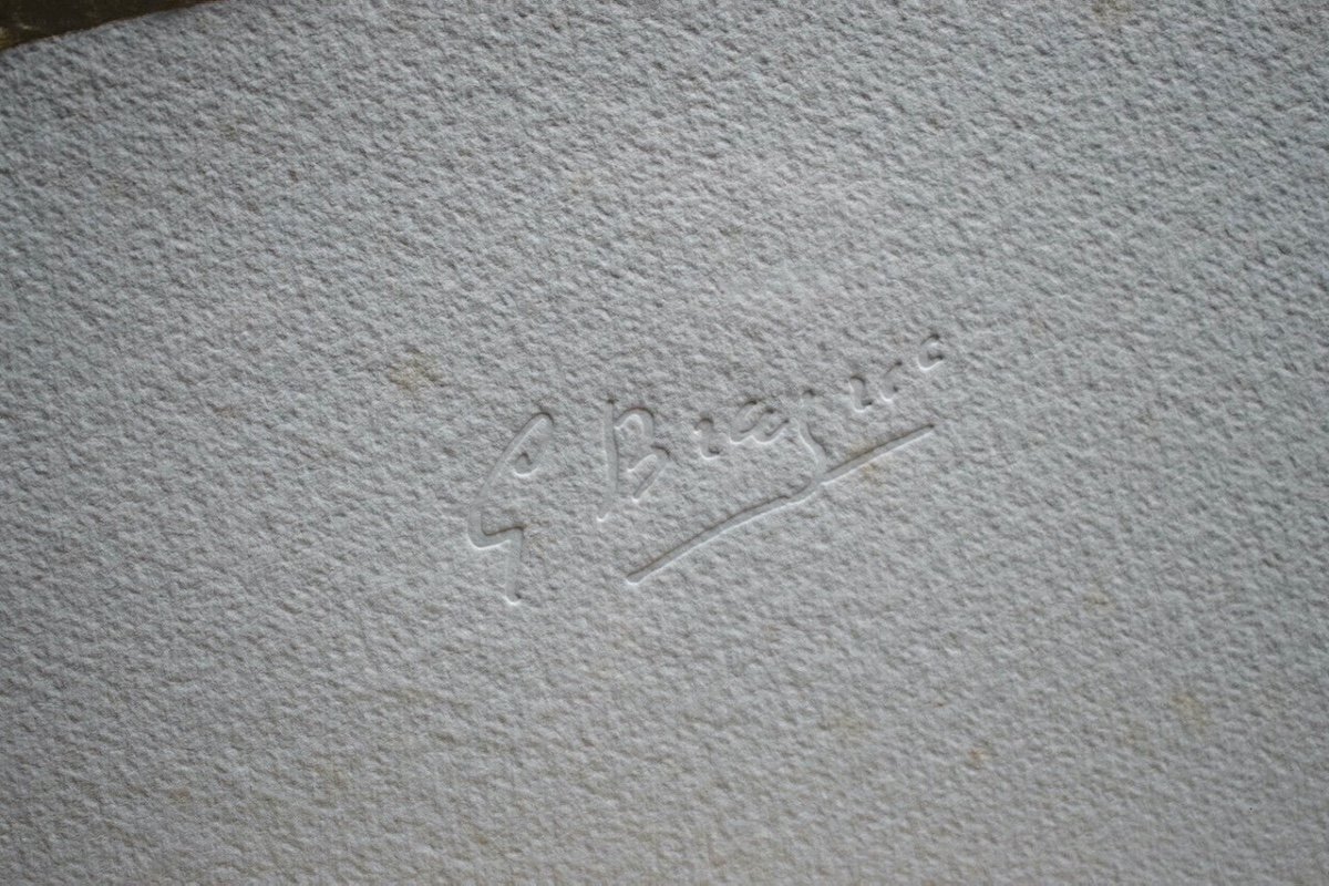 Gold Embossed Lithograph Tribute To The Jewels Of Georges Braque Signed By The Publisher Ref1172-photo-4