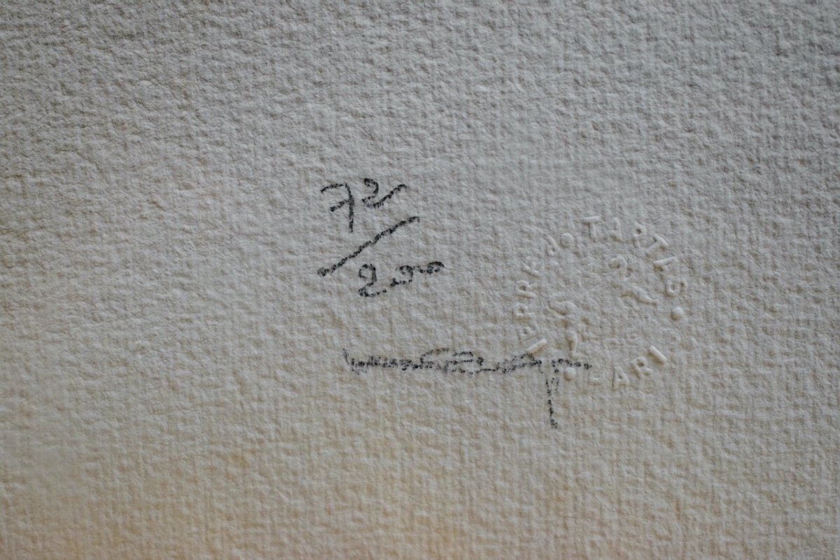 Gold Embossed Lithograph Tribute To The Jewels Of Georges Braque Signed By The Publisher Ref1172-photo-1