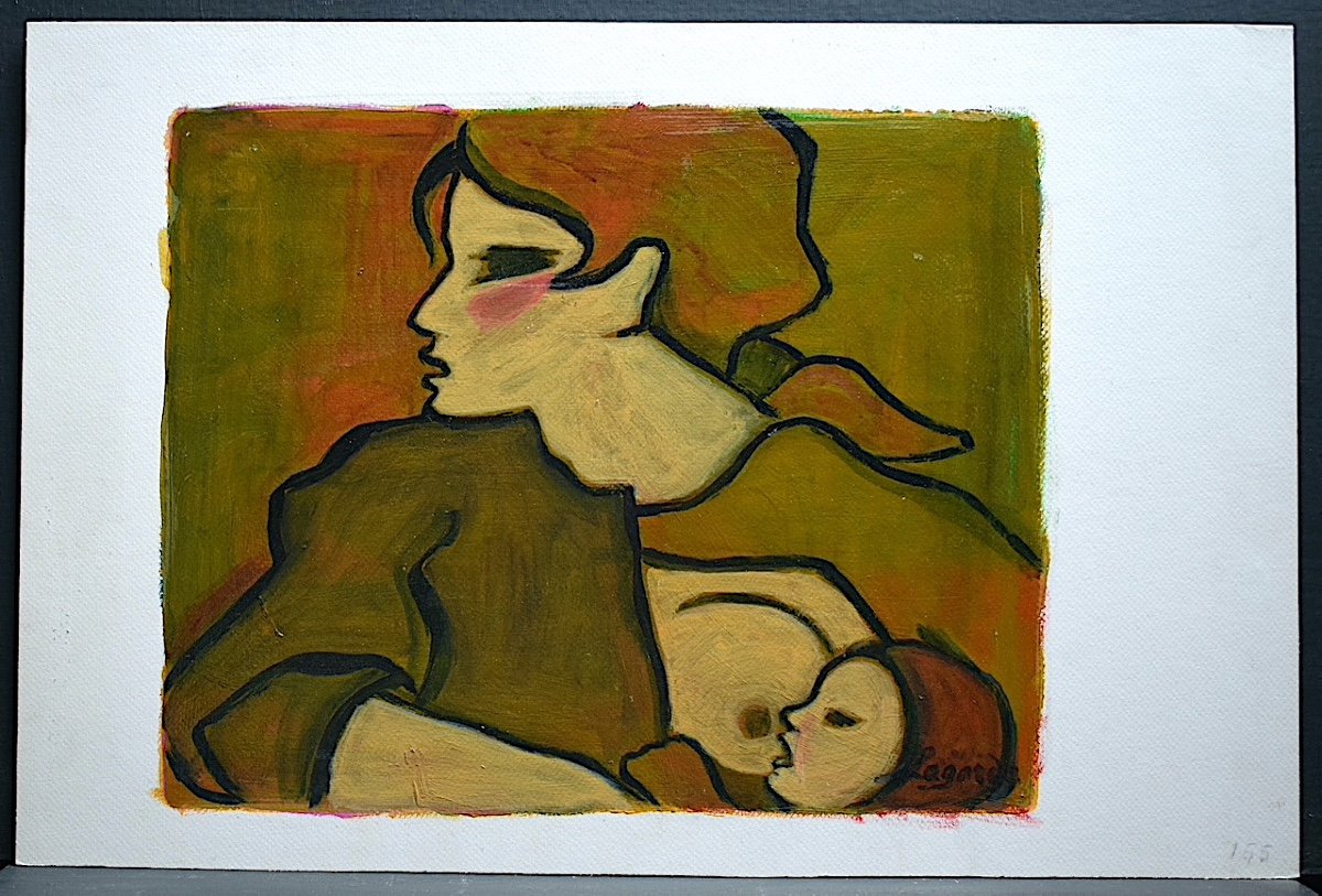 Lagarde Demianoff Sète School Sète Fauve Provençal Woman Child Maternity XX Rt1182