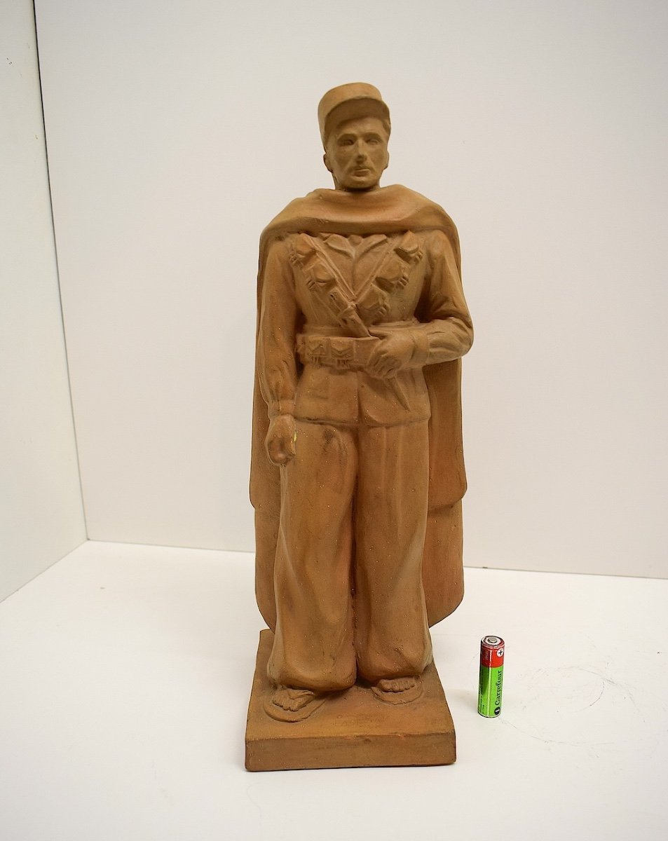 Terre Cuite Légionnaire Art Deco  Légion étrangère  Militaire Soldat Militaria  Ref1026 -photo-2