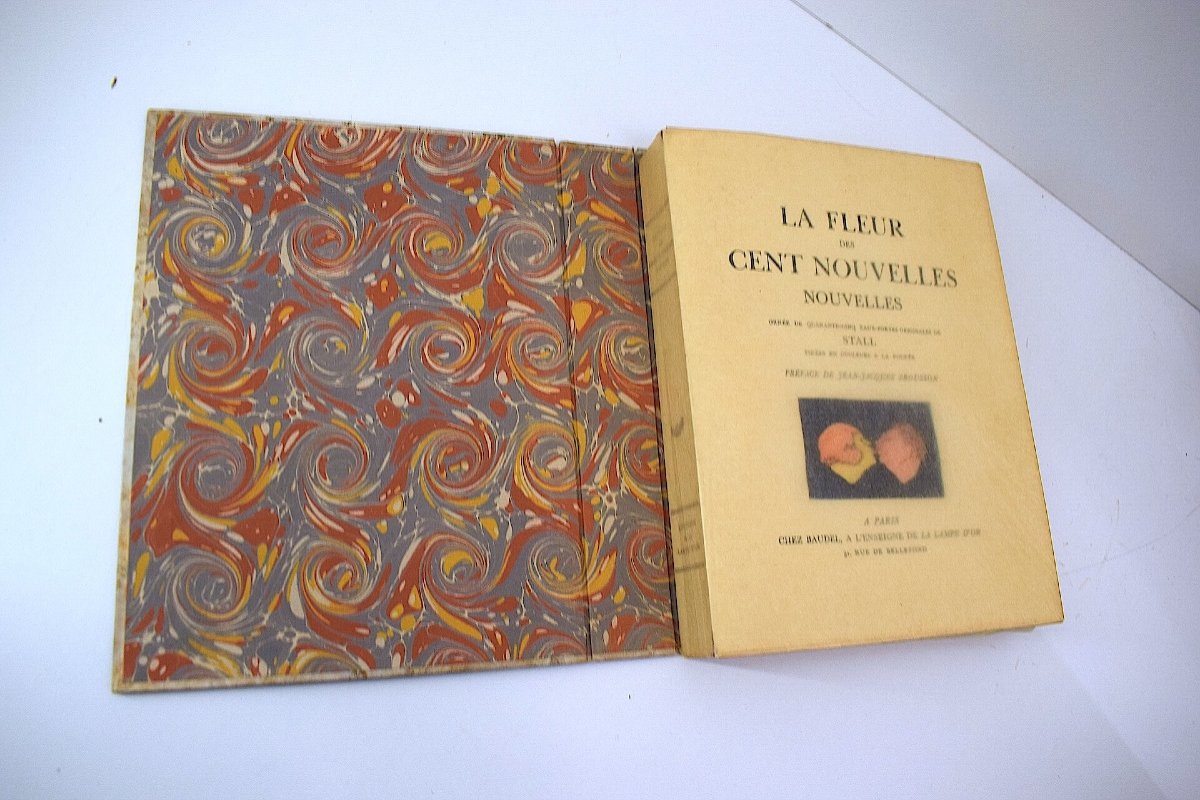 Jean Jacques Brousson La Fleur Des Cent Nouvelles 45 Gravures De Stall Livre &eacute;rotique Ref1038-photo-1