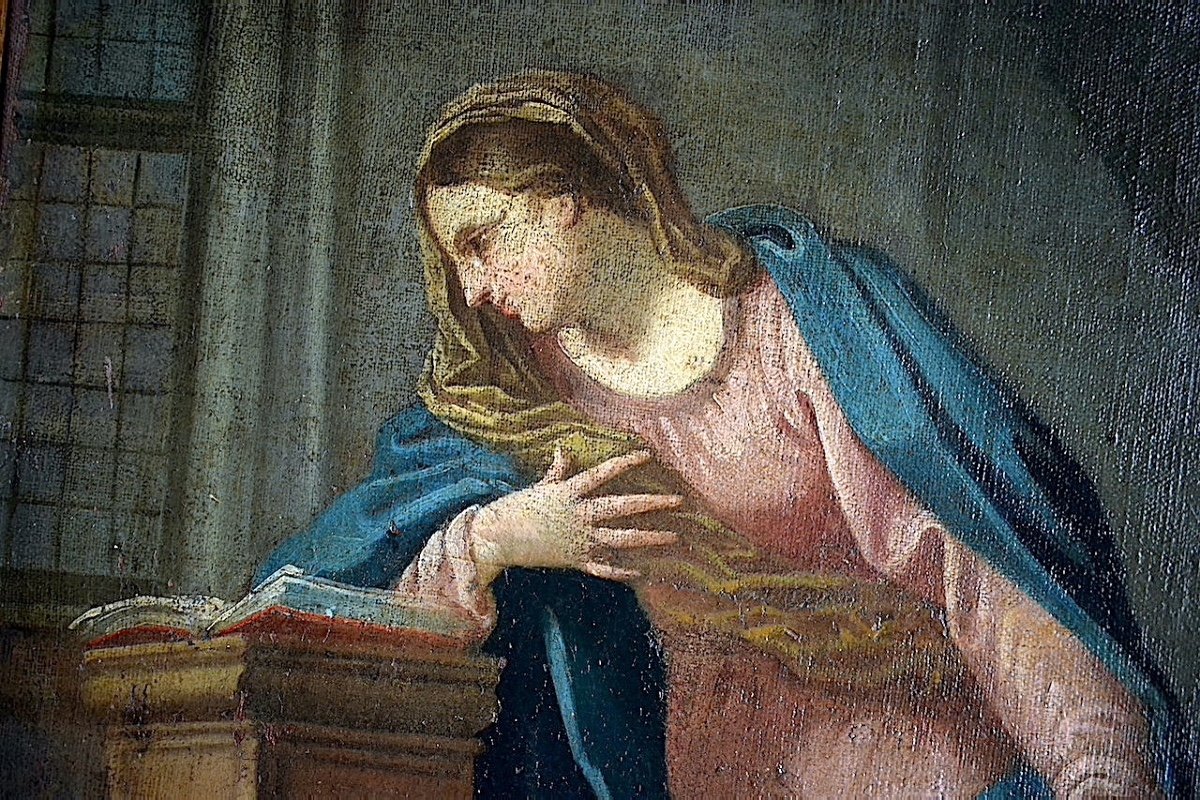 * Vierge de l'Annonciation époque XVIII ème Style Baroque Religieux à Restaurer RT1128-photo-4