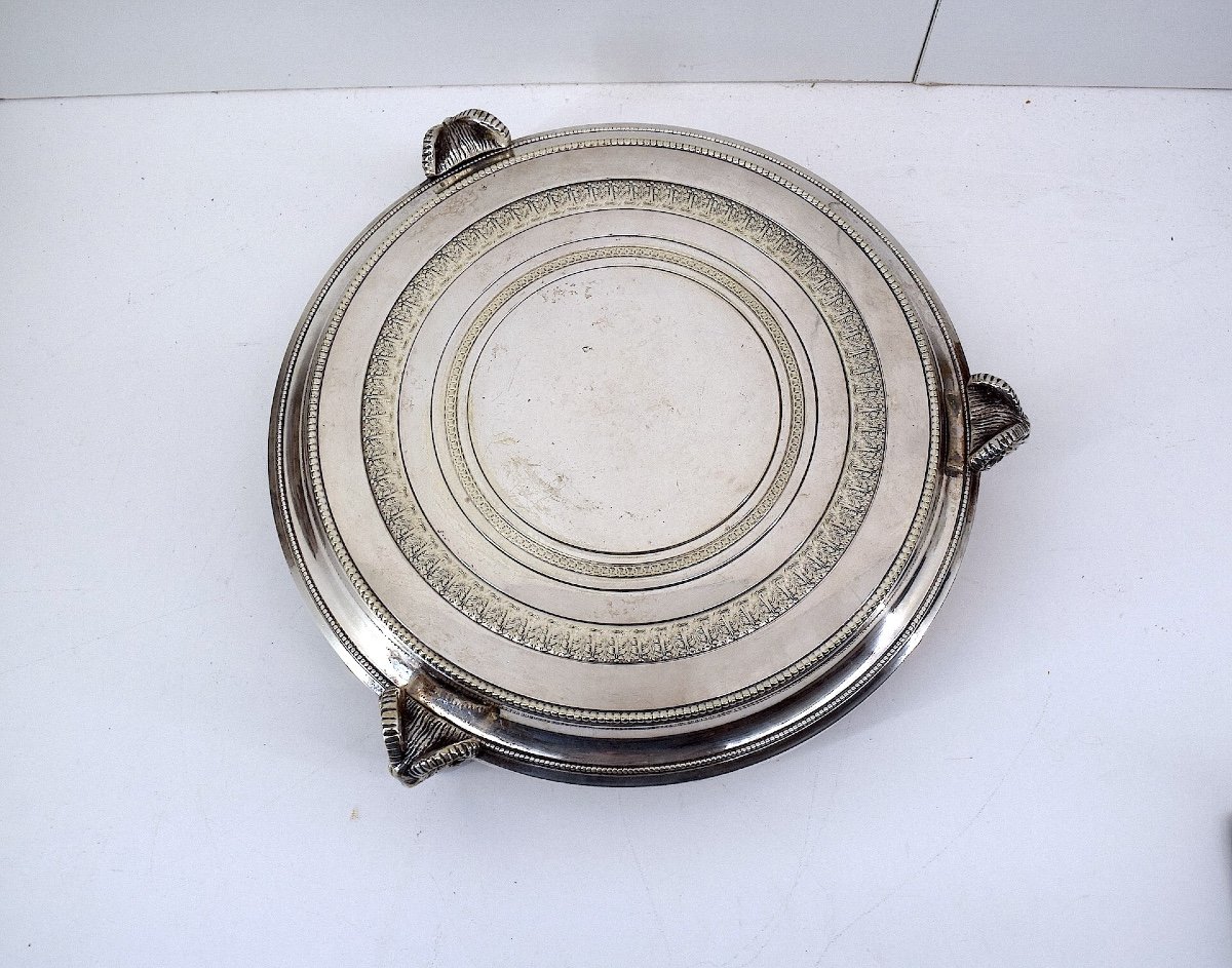 Master Goldsmith Chrysalia Paris Base Display Trivet Silver Bronze Ref1053-photo-3