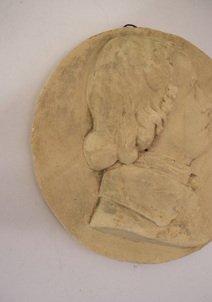 Plaster Medallion Portrait Profile Of A Man To Identify Ref1090-photo-4