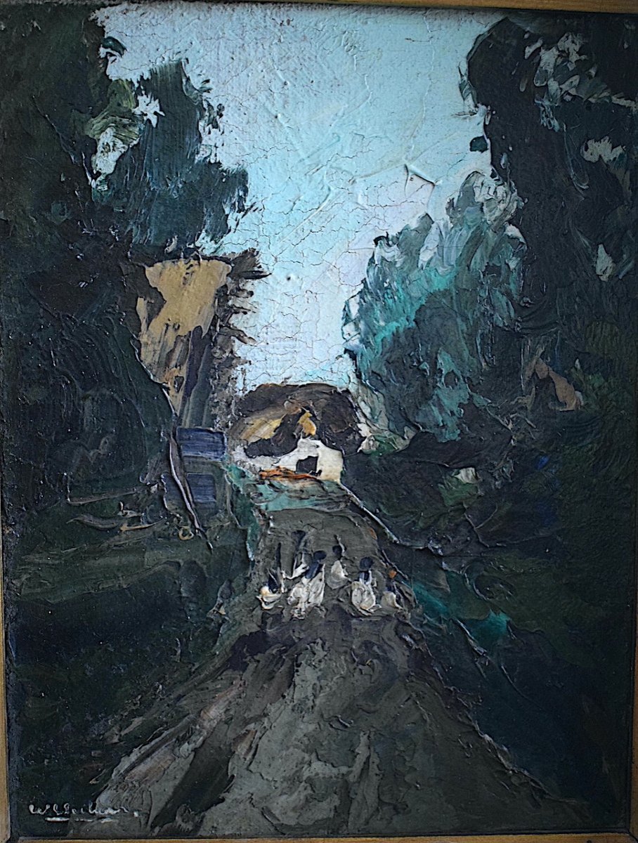 Pair Of Landscapes Saint Lucien Escoublac Loire Signed To Identify Rt1230-photo-1