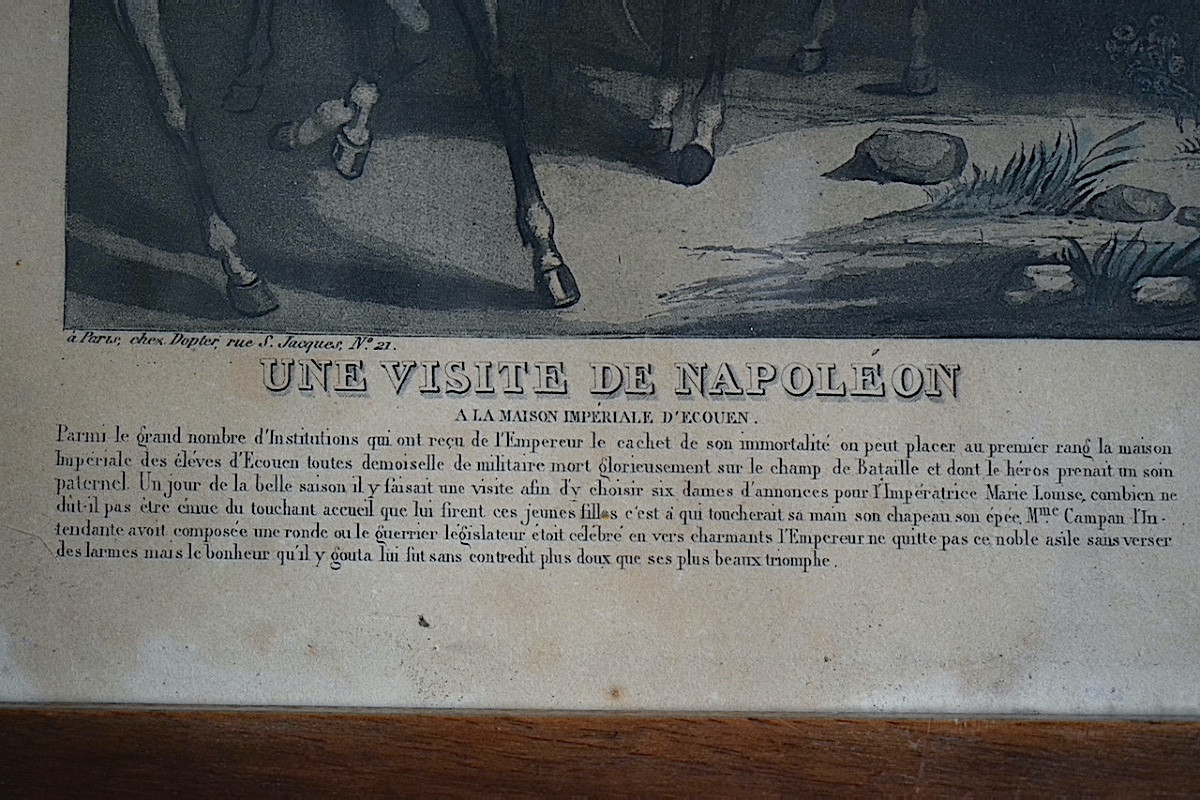 Image d' Epinal Visite De Napoléon à La Maison Impériale d'écouen XIXème Siècle RT1254-photo-2