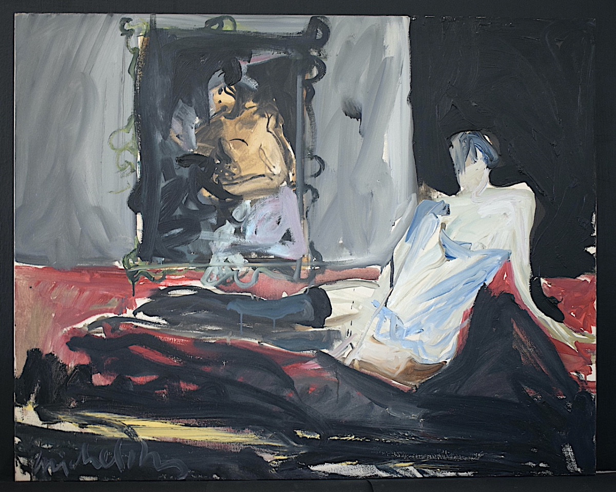 MICHEL GILLES Peintre Nîmois Composition Moderne femme RT1263