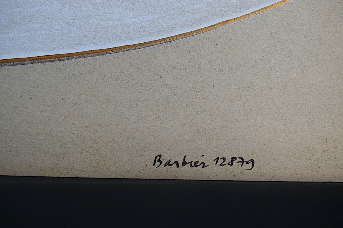 Paire Abstrait Signé BARBIER Daté 79 Années 70  XXème Siècle RT1267-photo-2