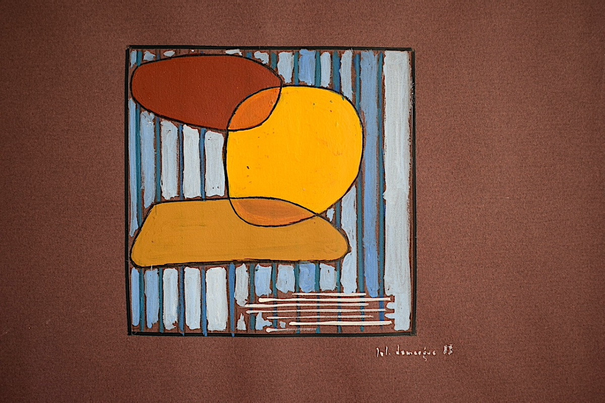 Abstract 80s Signed To Identify 20th Century Rt1271-photo-2