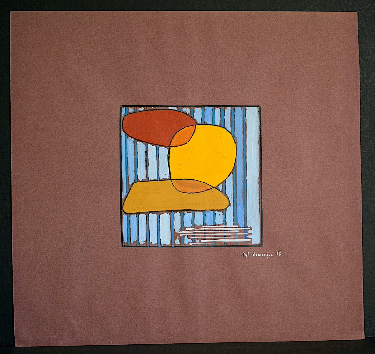 Abstract 80s Signed To Identify 20th Century Rt1271-photo-2