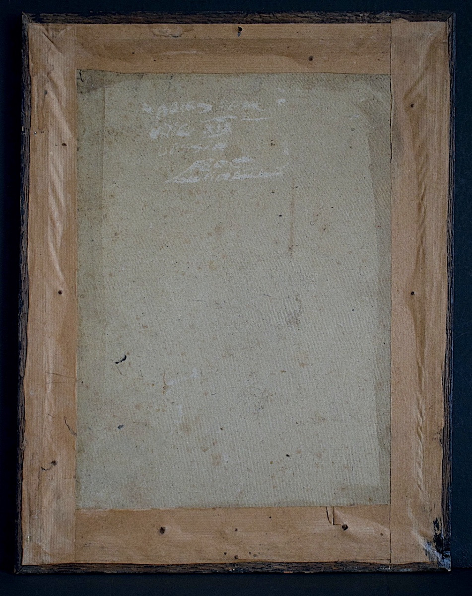Arlesian Drawing With Tambourine Provence 19th Century Monogram To Identify Rt1297-photo-3