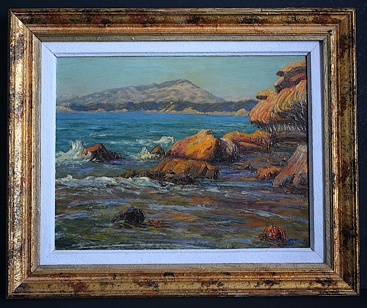 Marine Toulon Cote d'Azur Provence Signed Cessieux 20th Century 1930s Rt1301-photo-7