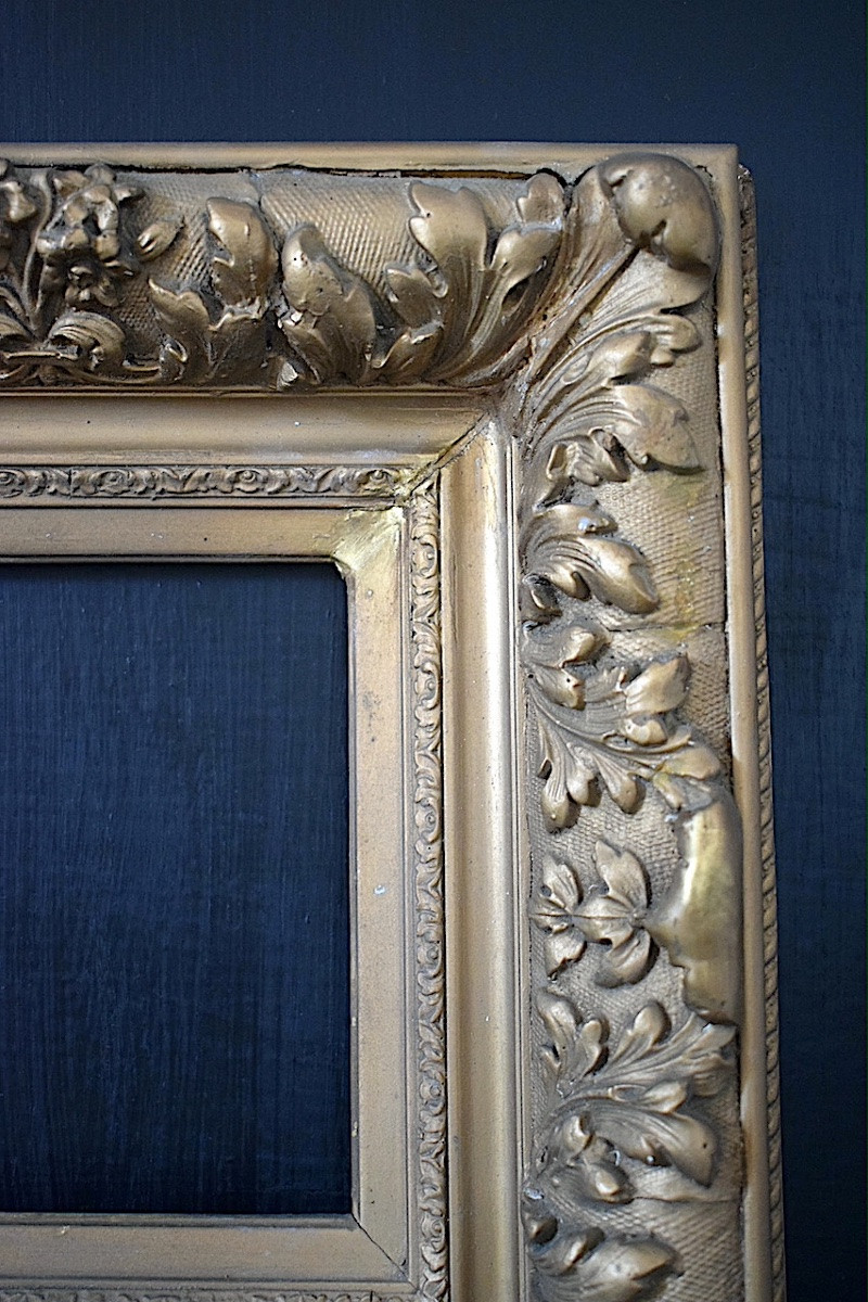 19th Century Frame Called Barbizon Rabbet 34 X 18 Cm Close To The Marine Format 4m Frame Ref C1215-photo-4