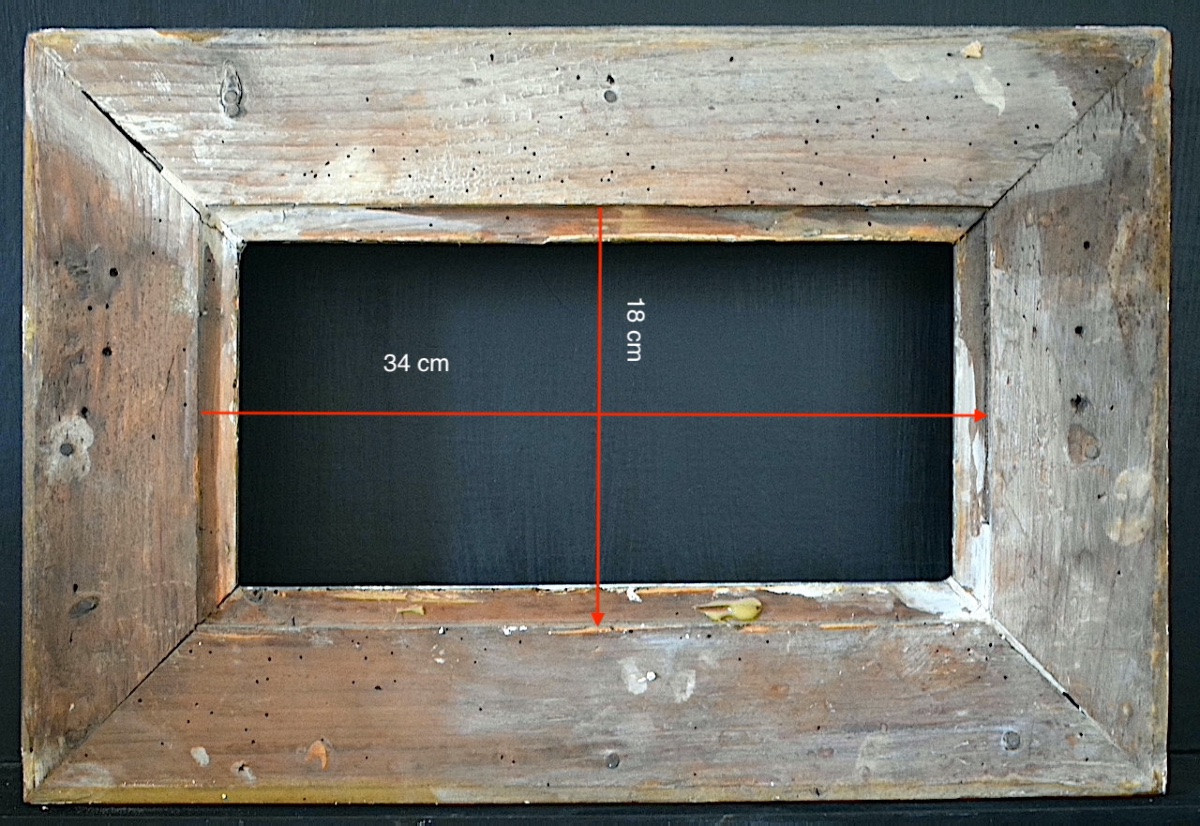 19th Century Frame Called Barbizon Rabbet 34 X 18 Cm Close To The Marine Format 4m Frame Ref C1215-photo-4