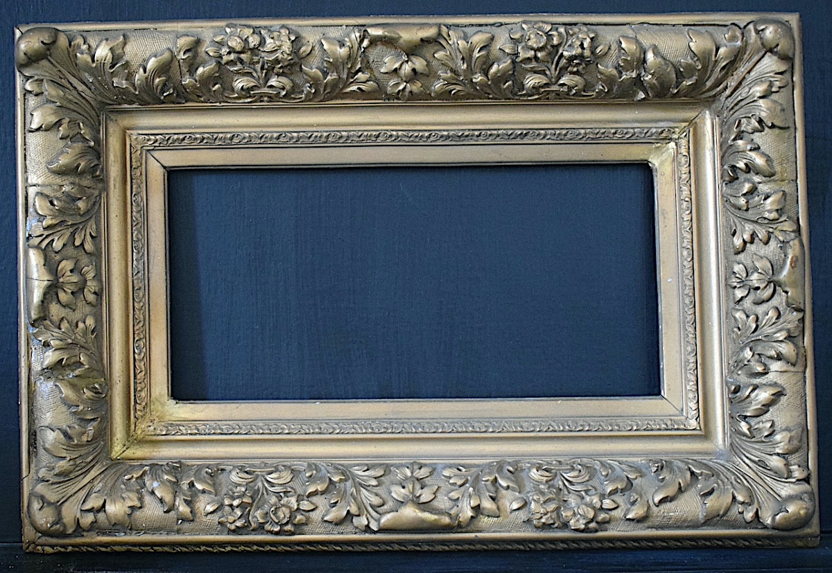 19th Century Frame Called Barbizon Rabbet 34 X 18 Cm Close To The Marine Format 4m Frame Ref C1215