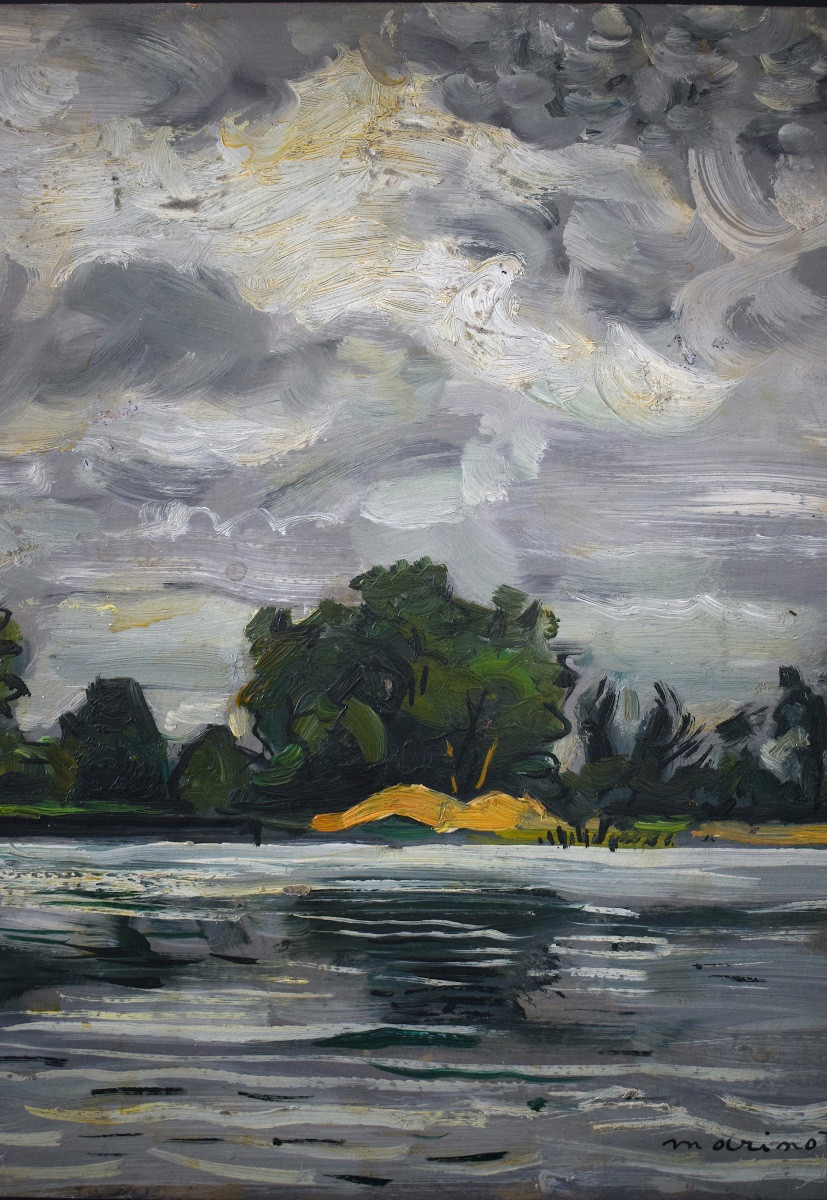 Maurice Marinot Lake Enghien Val d'Oise Dated 1953 20th Century Rt1302-photo-3