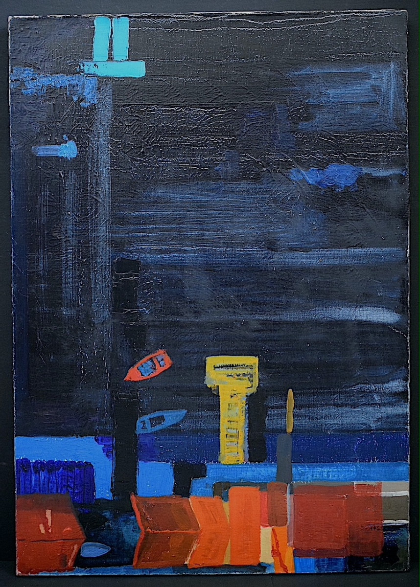 Abstract Port Sète Sète School 20th Century Rt1303