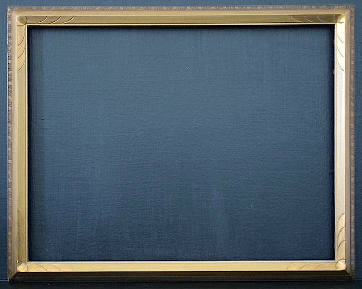 Art Deco Gold Rebate Frame 35 X 27 Cm Format 5f Frame Ref C1221-photo-5