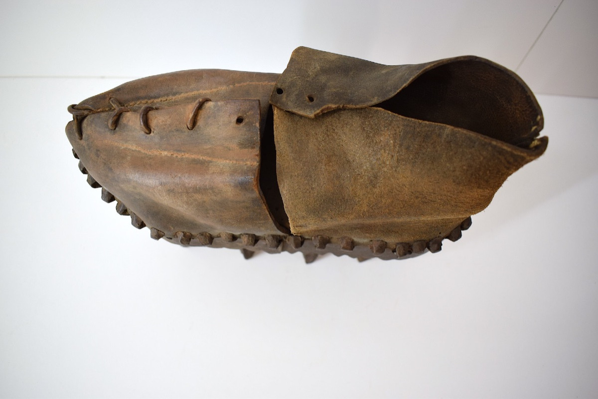 Popular Art Of The Cévennes Chestnut Shoe Called Sole 19th Century Ref1124-photo-4