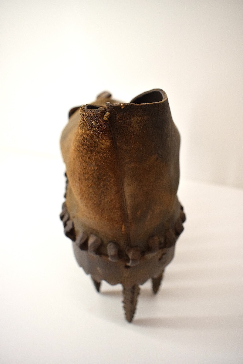 Popular Art Of The Cévennes Chestnut Shoe Called Sole 19th Century Ref1124-photo-2