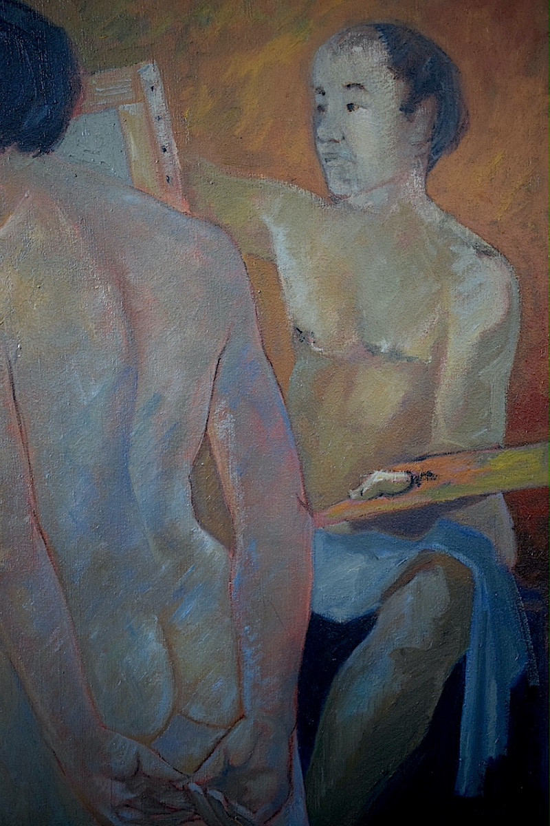 Rafael Alonso Spanish Female Nude Painter And Her Model 20th Century Rt1312-photo-4