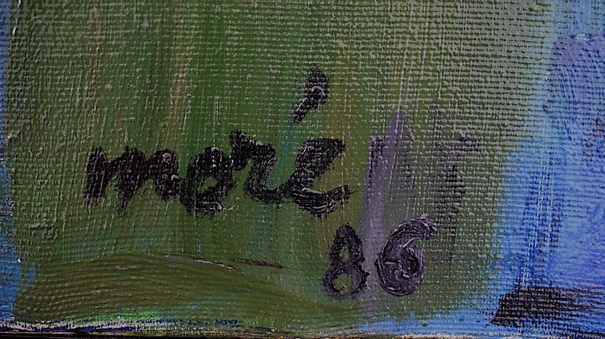 Germaine Moré Modern Art Shipyard Harbor Scene Boats Rt1316-photo-4