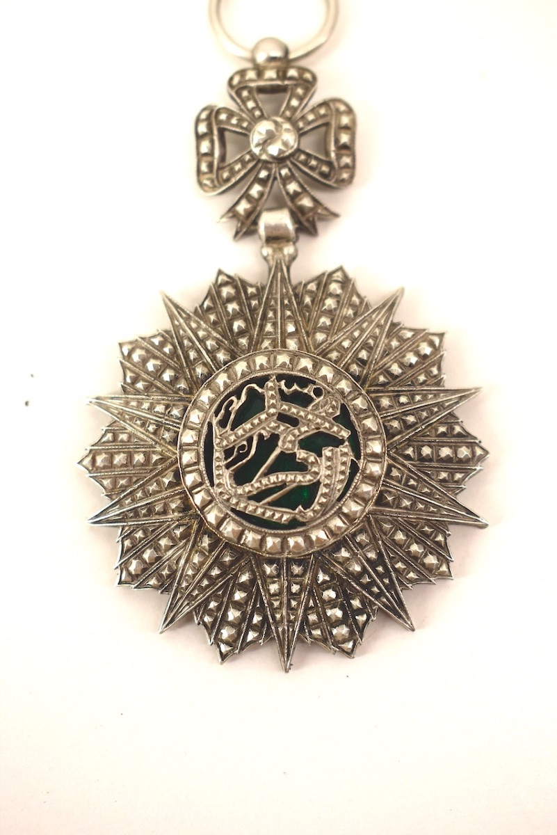Médaille Argent  Tunisie Nichan Al Iftikhar Règne De Mohamed El Naceur Bey Ref1132 -photo-2