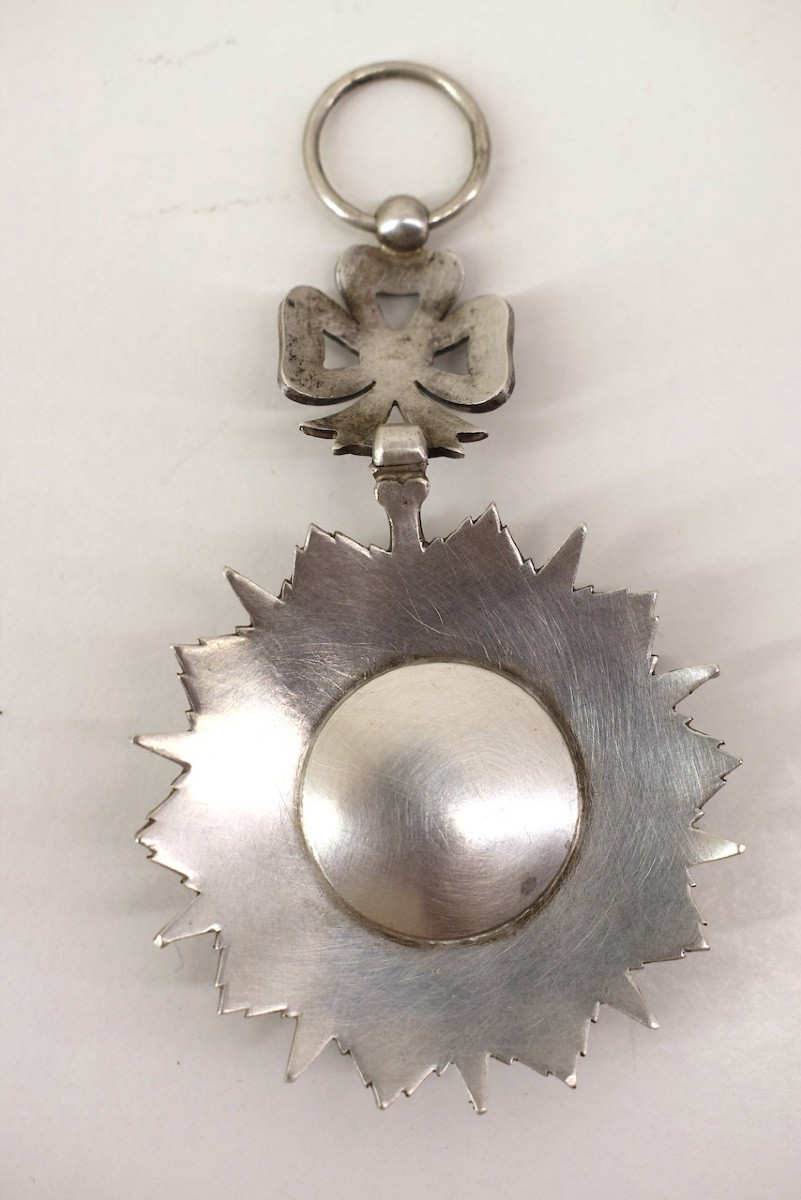 Médaille Argent  Tunisie Nichan Al Iftikhar Règne De Mohamed El Naceur Bey Ref1132 -photo-3