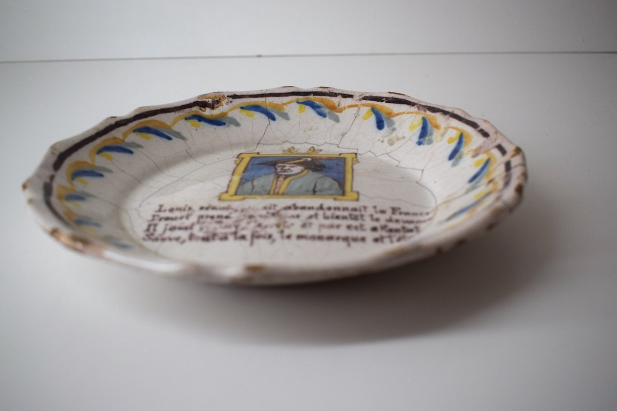 NEVERS Assiette parlante révolution Jean-Baptiste Drouet  arrestation du roi Louis XVI ref1138-photo-4