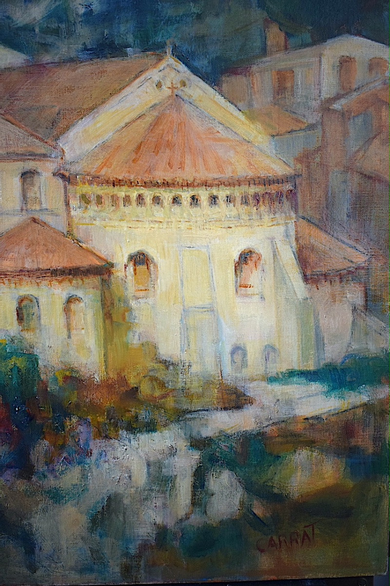 Signé CARRAT ST GUILHEM LE DÉSERT HÉRAULT CEVENNES abbaye de Gellone  RT1328-photo-1