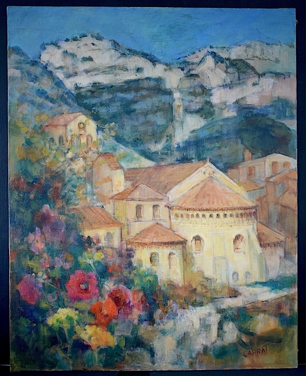 Signé CARRAT ST GUILHEM LE DÉSERT HÉRAULT CEVENNES abbaye de Gellone  RT1328-photo-7