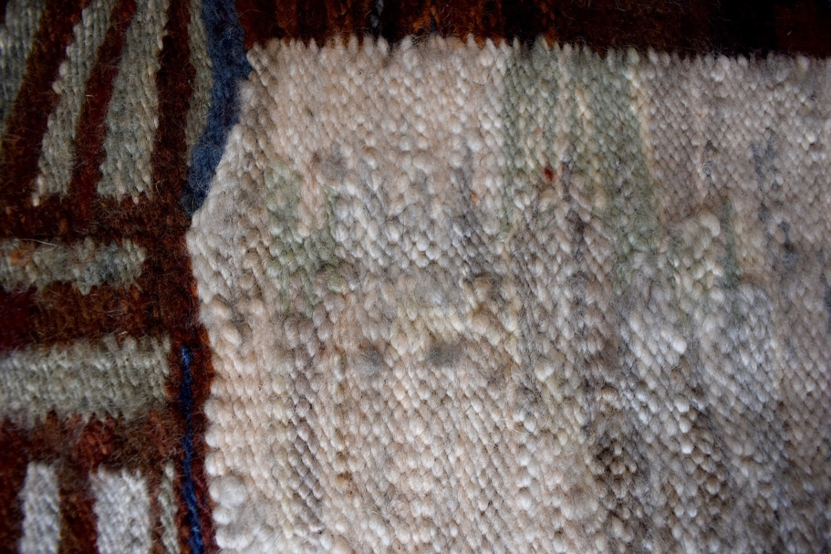 Handwoven Wool Art Tapestry By Piotr Grabowski Poland Ref1139 -photo-2