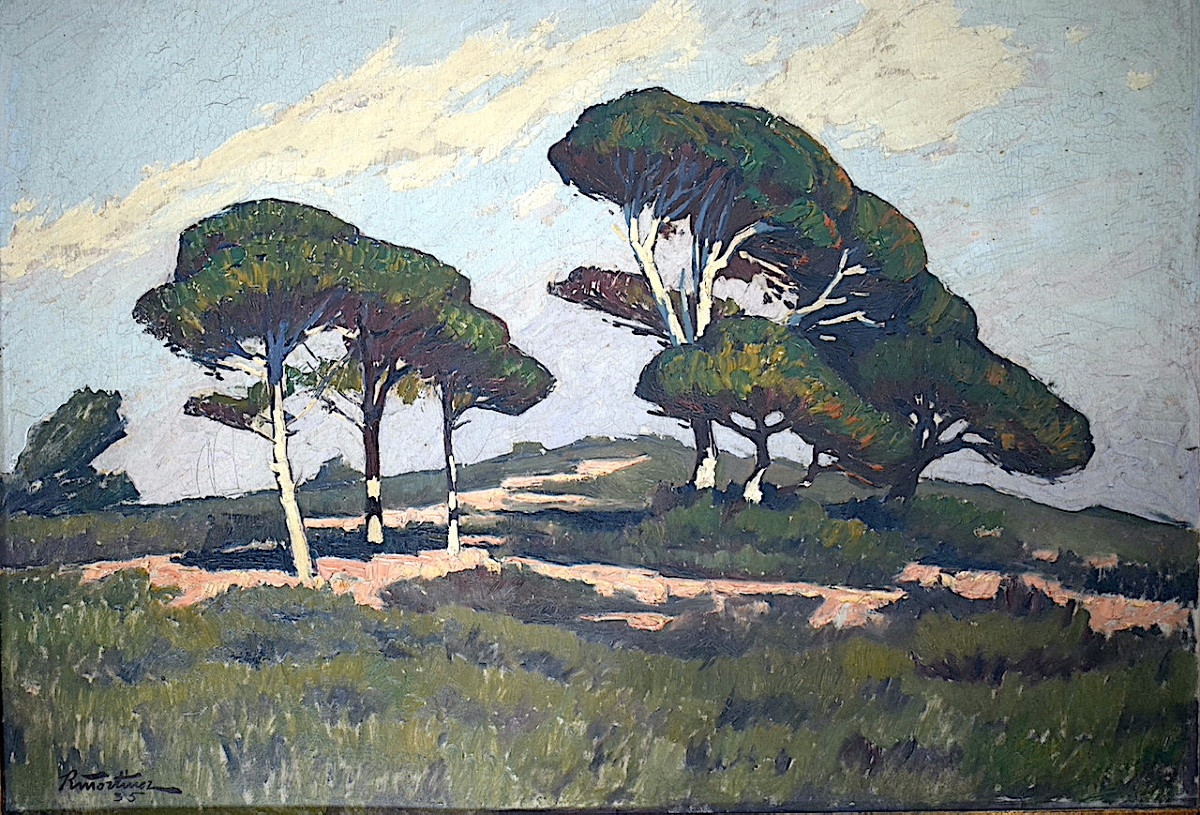 Raymond Martinez Provence Landscape Dated 1935 20th Century Rt1330-photo-2