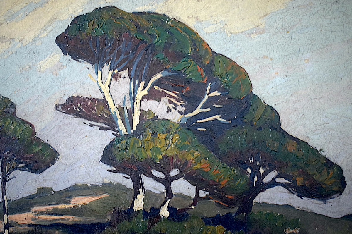 Raymond Martinez Provence Landscape Dated 1935 20th Century Rt1330-photo-4