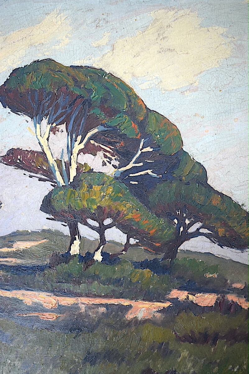 Raymond Martinez Provence Landscape Dated 1935 20th Century Rt1330-photo-2