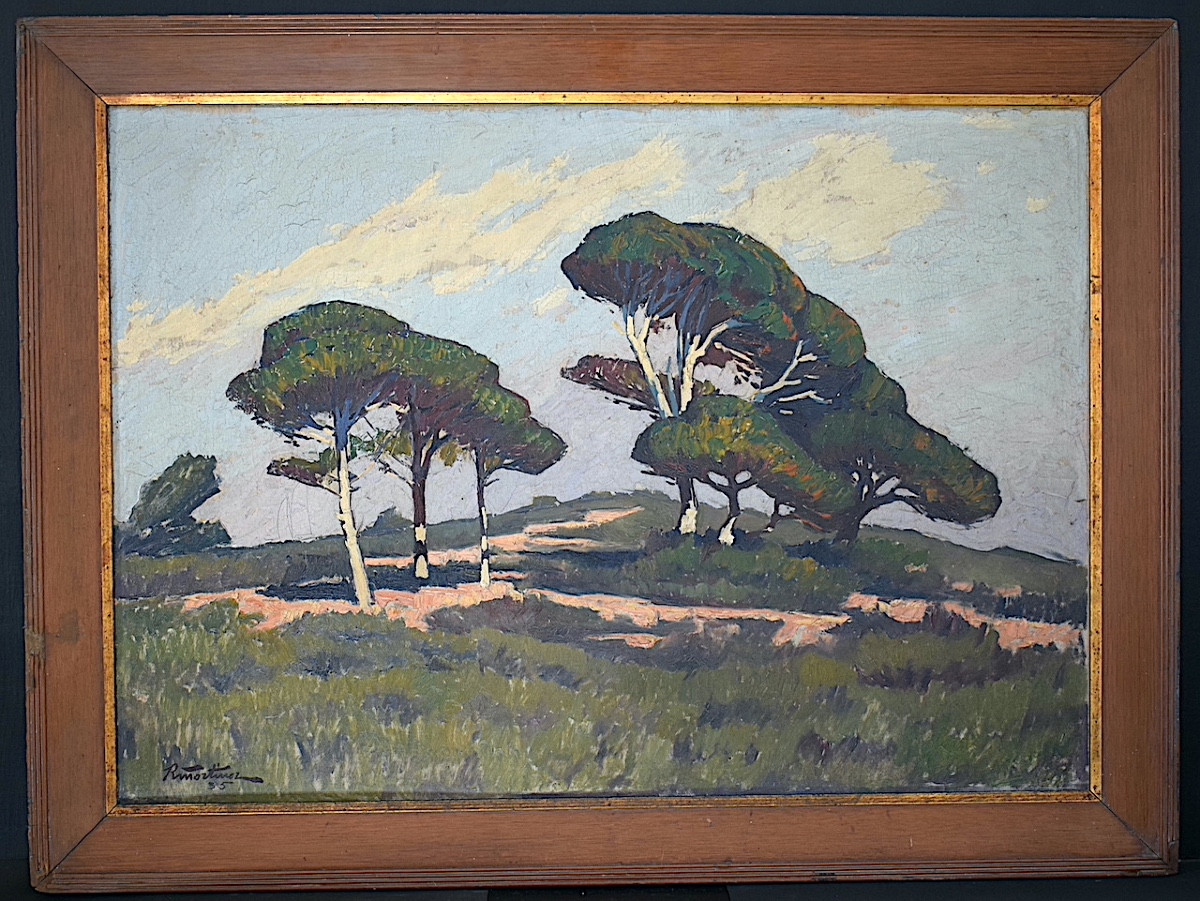 Raymond Martinez Provence Landscape Dated 1935 20th Century Rt1330
