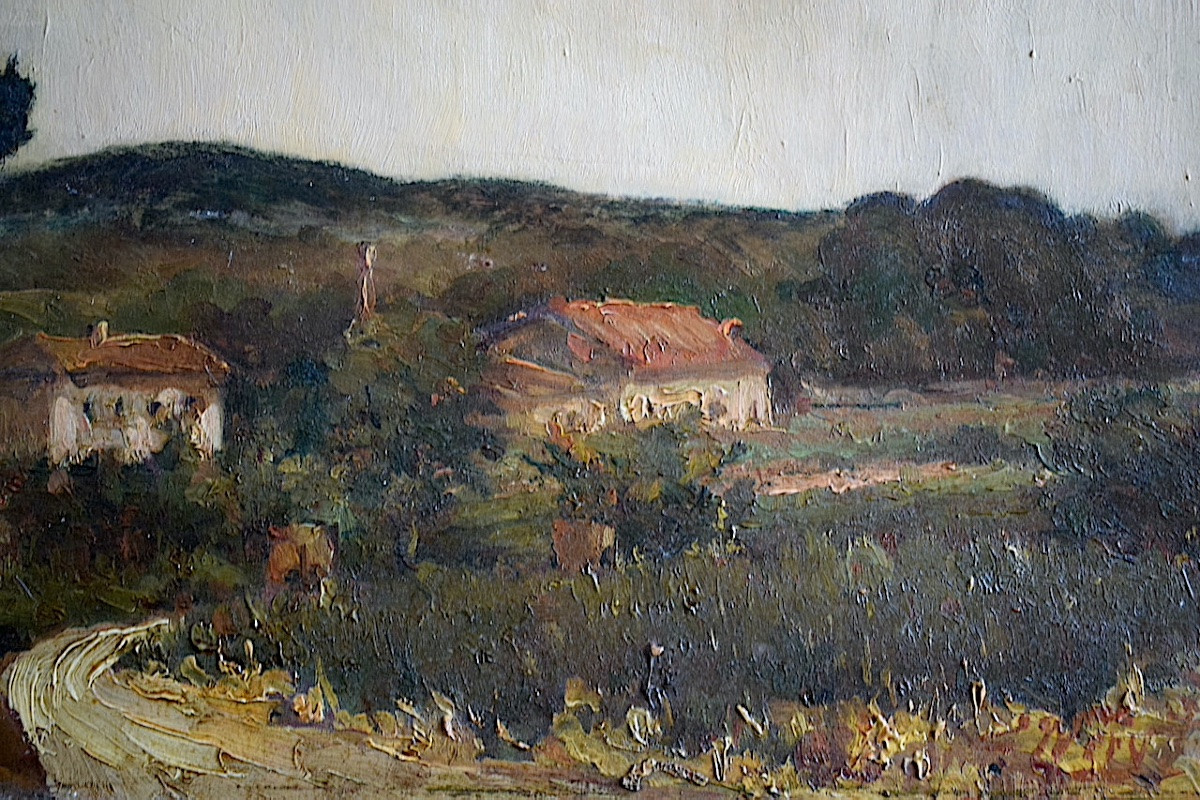 émile Auguste Wéry 19th 20th Century Impressionist Landscape Dated 1916 Rt1334-photo-1
